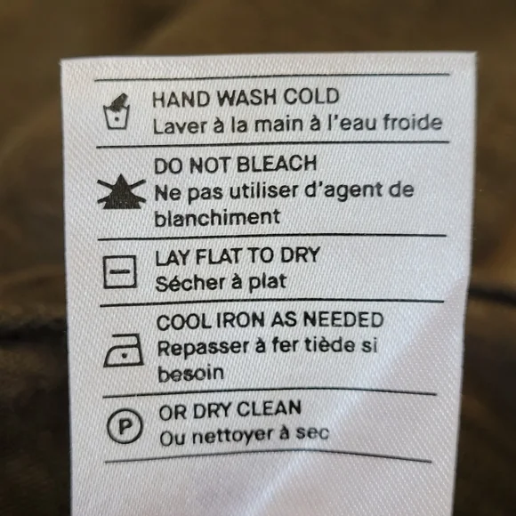 Vince • 100% Linen Long Sleeve Slub Pullover Shirt in Olive Drab Green Sz M - Picture 12 of 12